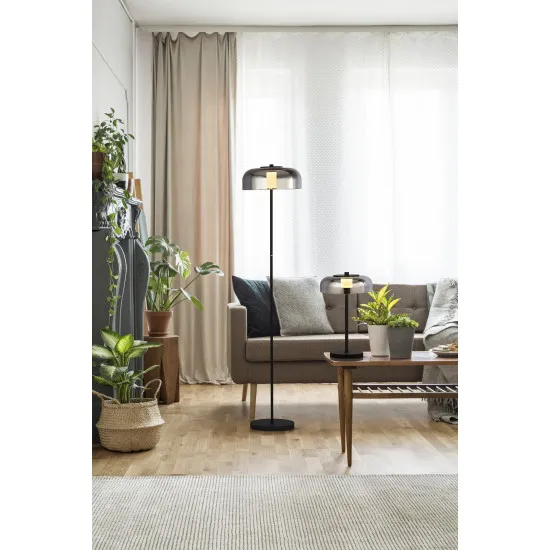 Searchlight Frisbee fekete LED állólámpa (SL-59802-1SM) LED 1 izzós IP20