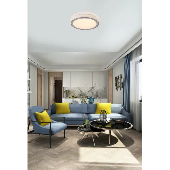 Searchlight Galactic fehér-arany LED mennyezeti lámpa (SL-98800-40WH) LED 1 izzós IP20