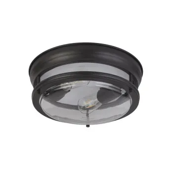 Searchlight Glasgow fekete fürdőszobai mennyezeti lámpa (SL-5182BK) E27 2 izzós IP44