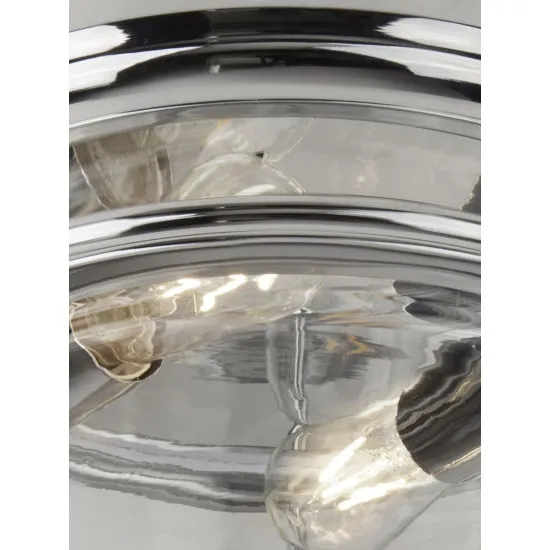 Searchlight Glasgow króm fürdőszobai mennyezeti lámpa (SL-5182CC) E27 2 izzós IP44