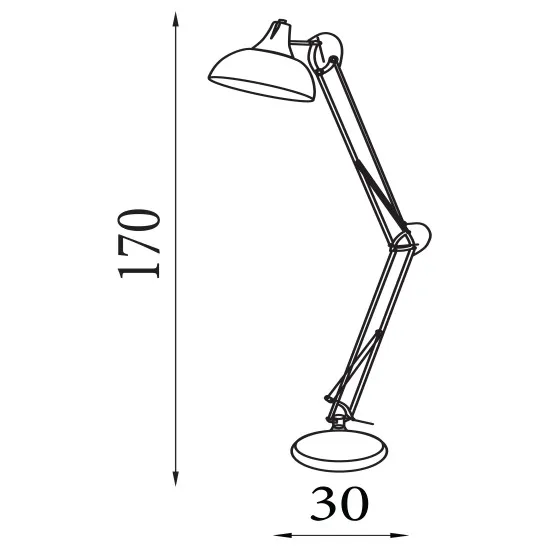 Searchlight Goliath szürke flexibilis állólámpa (SL-8082GY) E27 1 izzós IP20