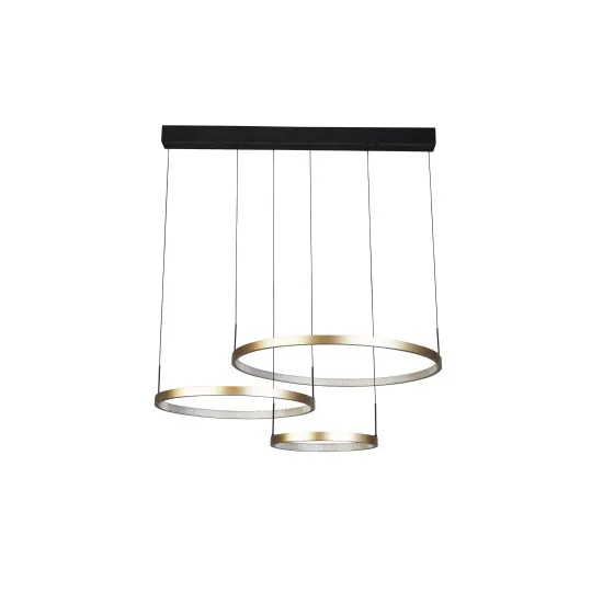 Searchlight Grace fekete-arany LED függesztett lámpa (SL-20227-3GO) LED 1 izzós IP20