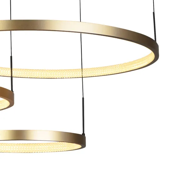 Searchlight Grace fekete-arany LED függesztett lámpa (SL-20227-3GO) LED 1 izzós IP20