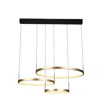 Searchlight Grace fekete-arany LED függesztett lámpa (SL-20227-3GO) LED 1 izzós IP20