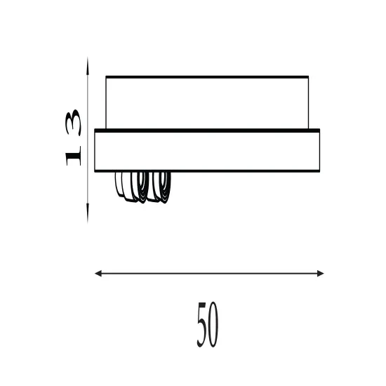 Searchlight Grace fekete-arany LED mennyezeti lámpa (SL-20228-2GO) LED 1 izzós IP20