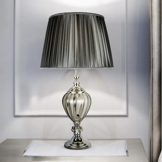 Searchlight Greyson szürke asztali lámpa (SL-3721CL) E27 1 izzós IP20