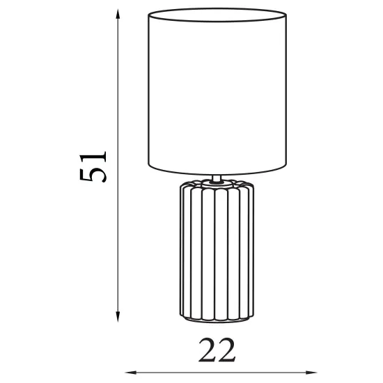 Searchlight Groove sötétkék asztali lámpa (SL-22353AZ) E14 1 izzós IP20