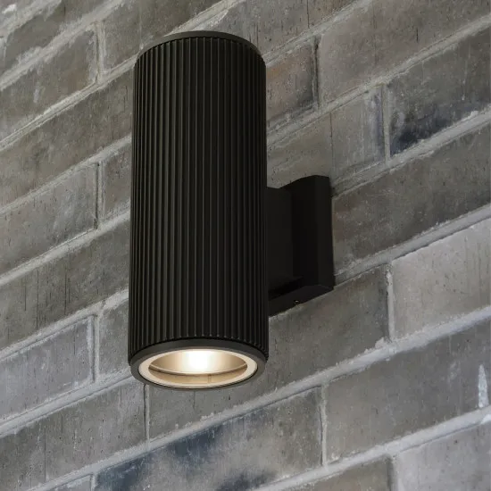 Searchlight Hamburg fekete kültéri falikar (SL-6872BK) E27 2 izzós IP54