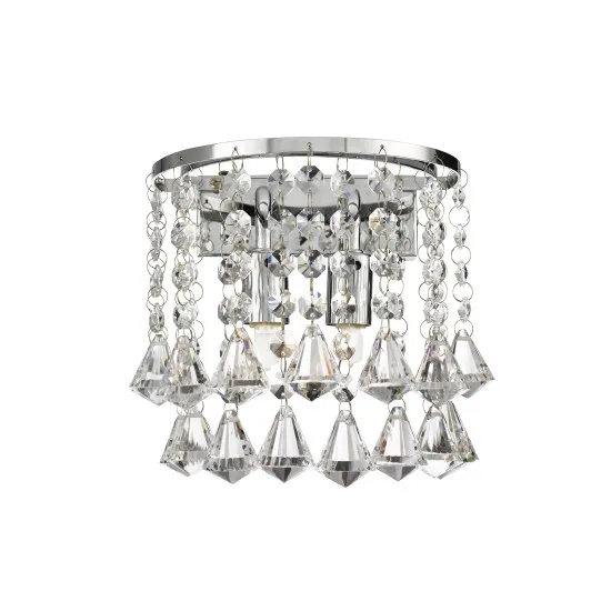 Searchlight Hanna króm kristály fali lámpa (SL-3302-2CC) G9 2 izzós