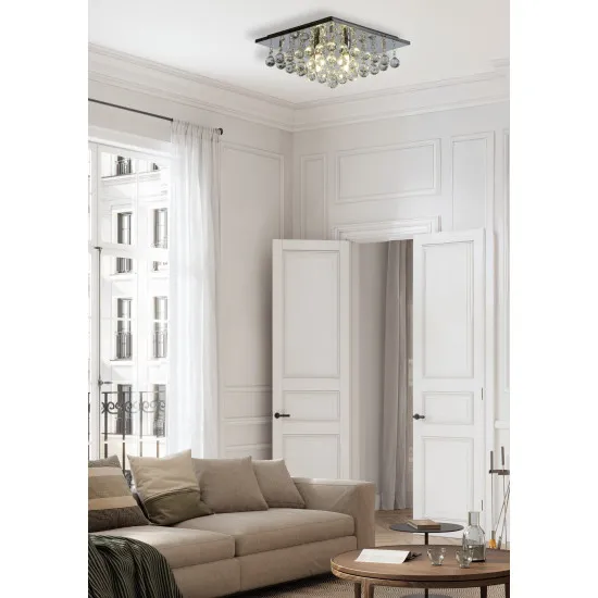 Searchlight Hanna króm kristály mennyezeti lámpa (SL-6404-4CC) G9 4 izzós