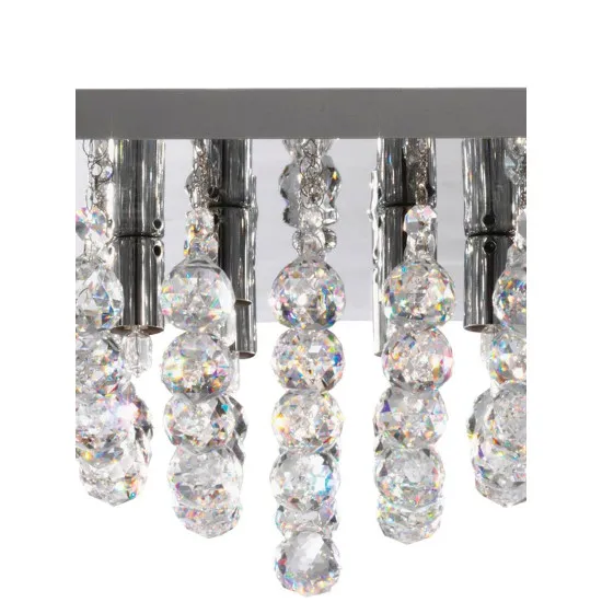 Searchlight Hanna króm kristály mennyezeti lámpa (SL-6406-6CC) G9 6 izzós