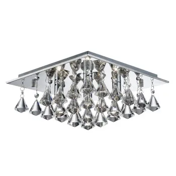 Searchlight Hanna króm-átlátszó mennyezeti lámpa (SL-7304-4CC) G9 4 izzós IP20