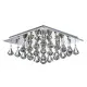 Searchlight HANNA króm kristály mennyezeti lámpa (SL-7304-4CC) G9 4 izzós