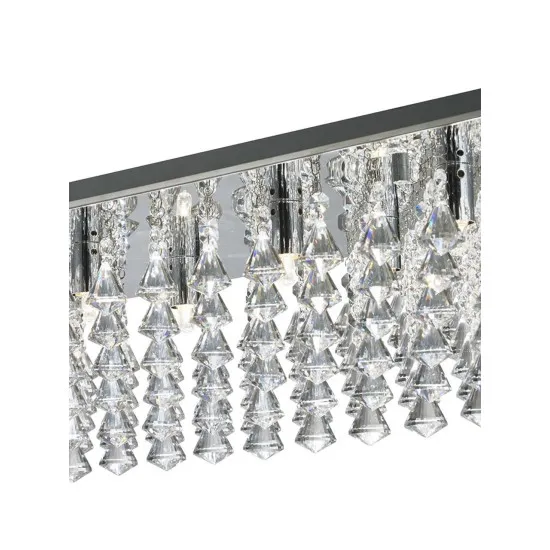 Searchlight HANNA króm kristály mennyezeti lámpa (SL-7828-8CC) G9 8 izzós