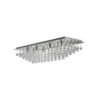 Searchlight Hanna króm-átlátszó mennyezeti lámpa (SL-7828-8CC) G9 8 izzós IP20