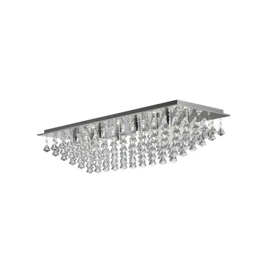 Searchlight HANNA króm kristály mennyezeti lámpa (SL-7828-8CC) G9 8 izzós