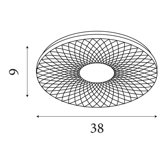 Searchlight Haolux fehér LED mennyezeti lámpa (SL-72200-38WH) LED 1 izzós IP20