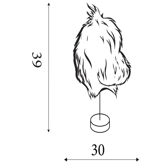 Searchlight Hattie króm-fehér asztali lámpa (SL-60392CC) E14 1 izzós IP20
