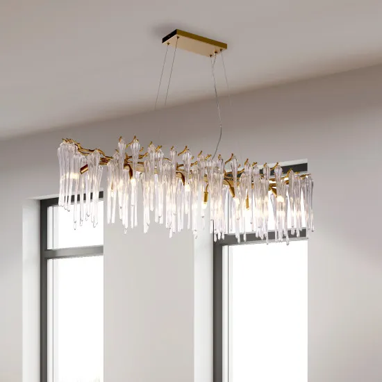 Searchlight Heritage arany függesztett lámpa (SL-10425-10GO) G9 10 izzós IP20