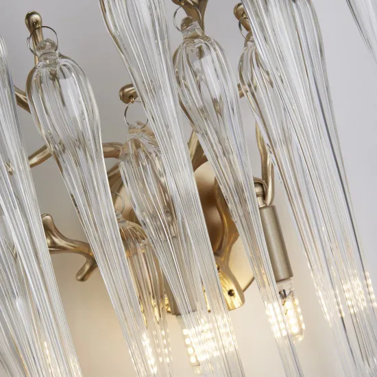 Searchlight Heritage arany fali lámpa (SL-10425-2GO) G9 2 izzós IP20