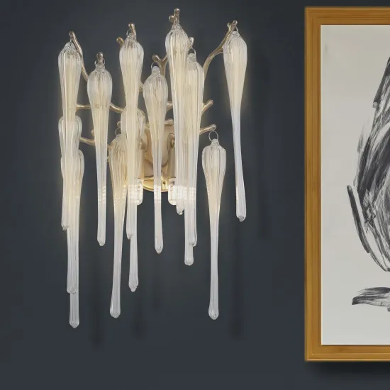 Searchlight Heritage arany fali lámpa (SL-10425-2GO) G9 2 izzós IP20