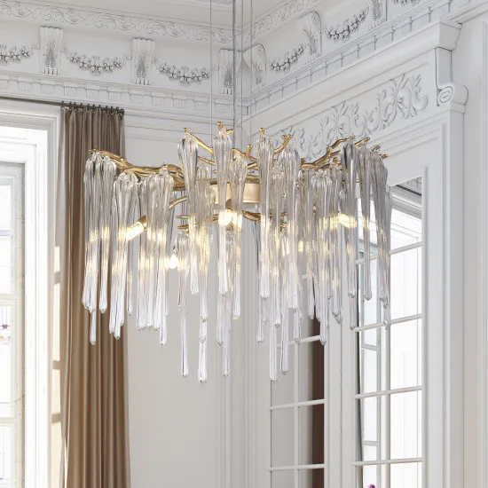 Searchlight Heritage arany függesztett lámpa (SL-10425-5GO) G9 5 izzós IP20