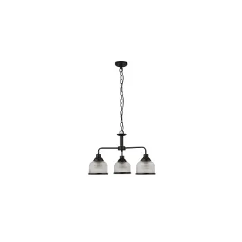 Searchlight Highworth fekete csillár (SL-1683-3BK) E27 3 izzós IP20