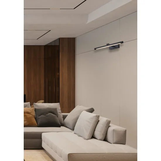 Searchlight Holton fekete-fehér újratölthető LED képvilágító (SL-96500-45BK) LED 1 izzós IP20