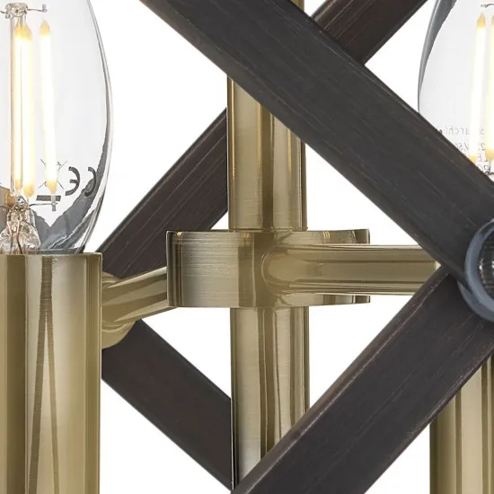 Searchlight Hoopla bronz-fekete mennyezeti lámpa (SL-8344-4BZ) E14 4 izzós IP20