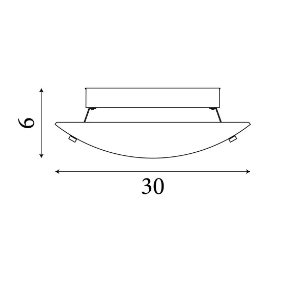 Searchlight Flush fehér mennyezeti lámpa (SL-2198-32) E27 1 izzós