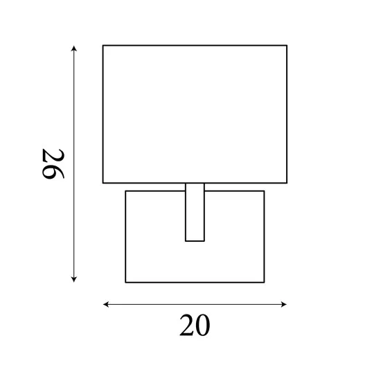 Searchlight Wall sárgaréz fali lámpa (SL-5519CC) E27 1 izzós