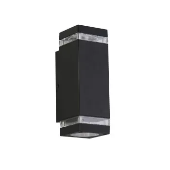 Searchlight Houston fekete kültéri falikar (SL-61101BK) GU10 2 izzós IP44