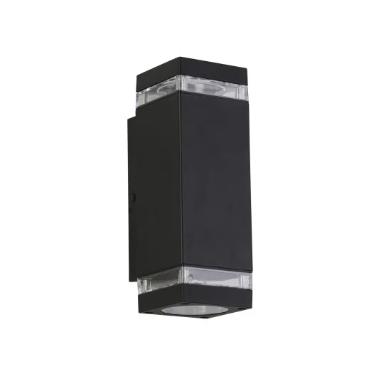 Searchlight Houston fekete kültéri falikar (SL-61101BK) GU10 2 izzós IP44