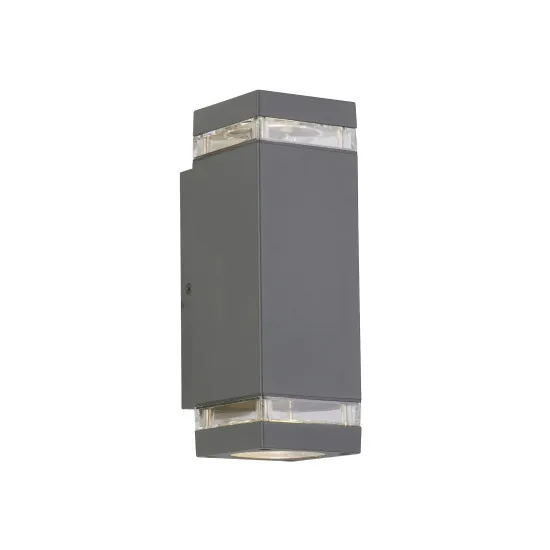 Searchlight Houston szürke kültéri falikar (SL-61101GY) GU10 2 izzós IP44