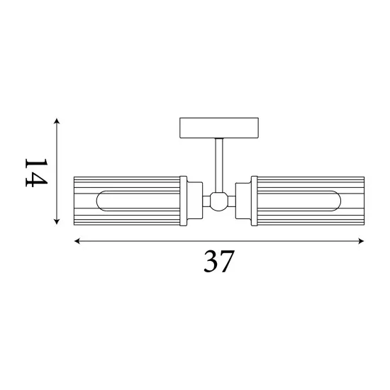 Searchlight Imperial fekete fürdőszobai falikar (SL-29982BK) G9 2 izzós IP44