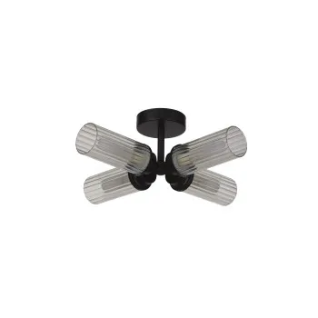 Searchlight Imperial fekete fürdőszobai mennyezeti lámpa (SL-29984BK) G9 4 izzós IP44