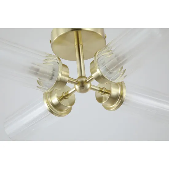 Searchlight Imperial sárgaréz fürdőszobai mennyezeti lámpa (SL-29984SB) G9 4 izzós IP44