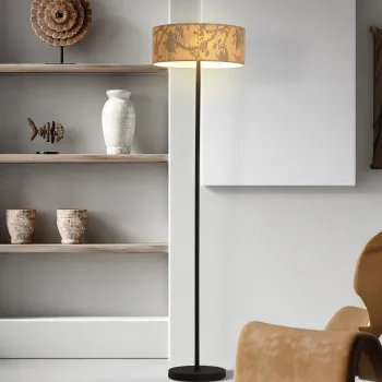 Searchlight Isla fekete-barna állólámpa (SL-47812NA) E27 3 izzós IP20