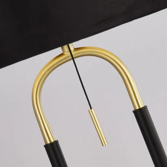 Searchlight Jazz fekete-sárgaréz asztali lámpa (SL-41431SB) E27 1 izzós IP20