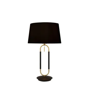 Searchlight Jazz fekete-sárgaréz asztali lámpa (SL-41431SB) E27 1 izzós IP20