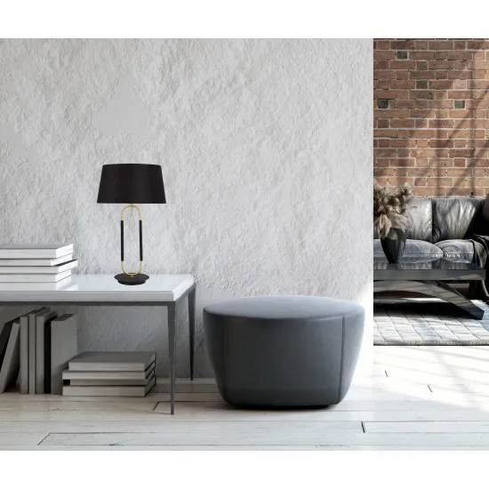 Searchlight Jazz fekete-sárgaréz asztali lámpa (SL-41431SB) E27 1 izzós IP20