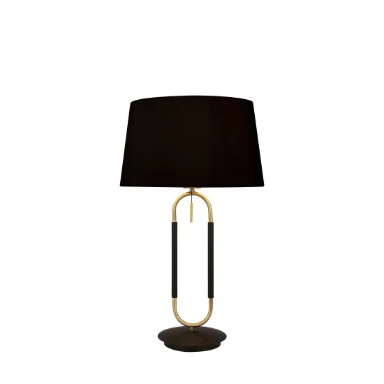 Searchlight Jazz fekete-sárgaréz asztali lámpa (SL-41431SB) E27 1 izzós IP20