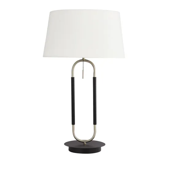 Searchlight Jazz fekete-ezüst asztali lámpa (SL-41431SS) E27 1 izzós IP20