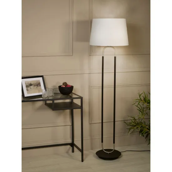 Searchlight Jazz fekete-ezüst állólámpa (SL-41432SS) E27 1 izzós IP20