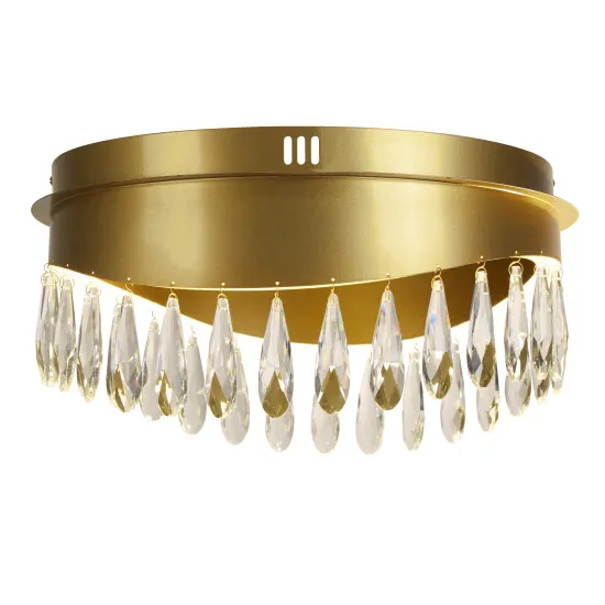 Searchlight Jewel arany-átlátszó LED kristály mennyezeti lámpa (SL-19211-1GO) LED 1 izzós IP20