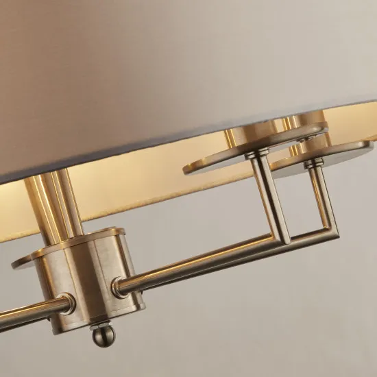 Searchlight Knightsbridge ezüst függesztett lámpa (SL-4785-5SS) E14 5 izzós IP20