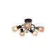 Searchlight Knot borostyán-fekete mennyezeti lámpa (SL-23605-5BK) E14 5 izzós IP20