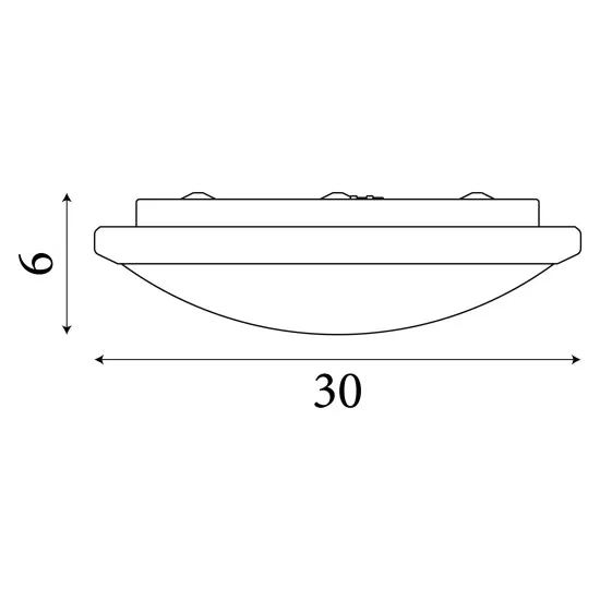 Searchlight Knutsford fehér fürdőszobai LED mennyezeti lámpa (SL-7938-30WH) LED 1 izzós IP44