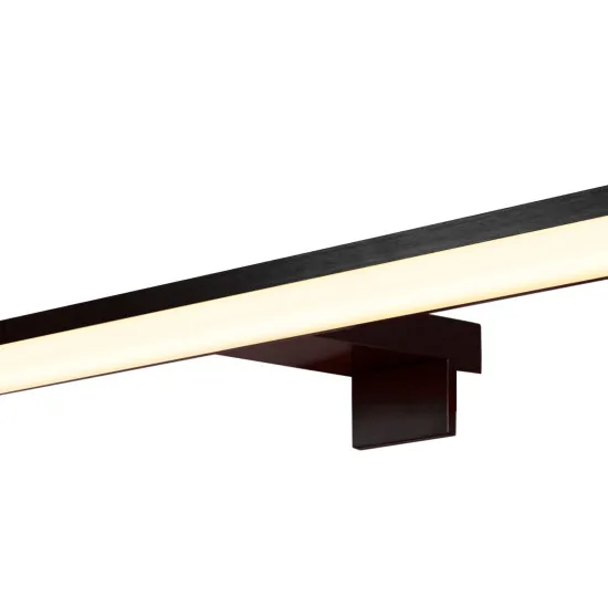 Searchlight Kos fekete fürdőszobai LED tükörmegvilágító lámpa (SL-17004-60BK) LED 1 izzós IP44