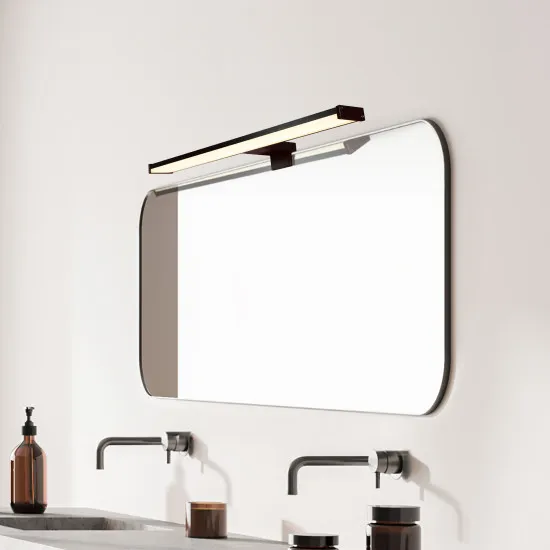 Searchlight Kos fekete fürdőszobai LED tükörmegvilágító lámpa (SL-17004-60BK) LED 1 izzós IP44